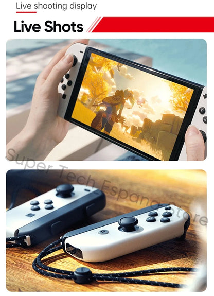 Nintendo Switch OLED-modell 7-tums skärm Joy-Con-handtag Förbättrad ljudjusterbar konsol Stabil TV-läge Videospel