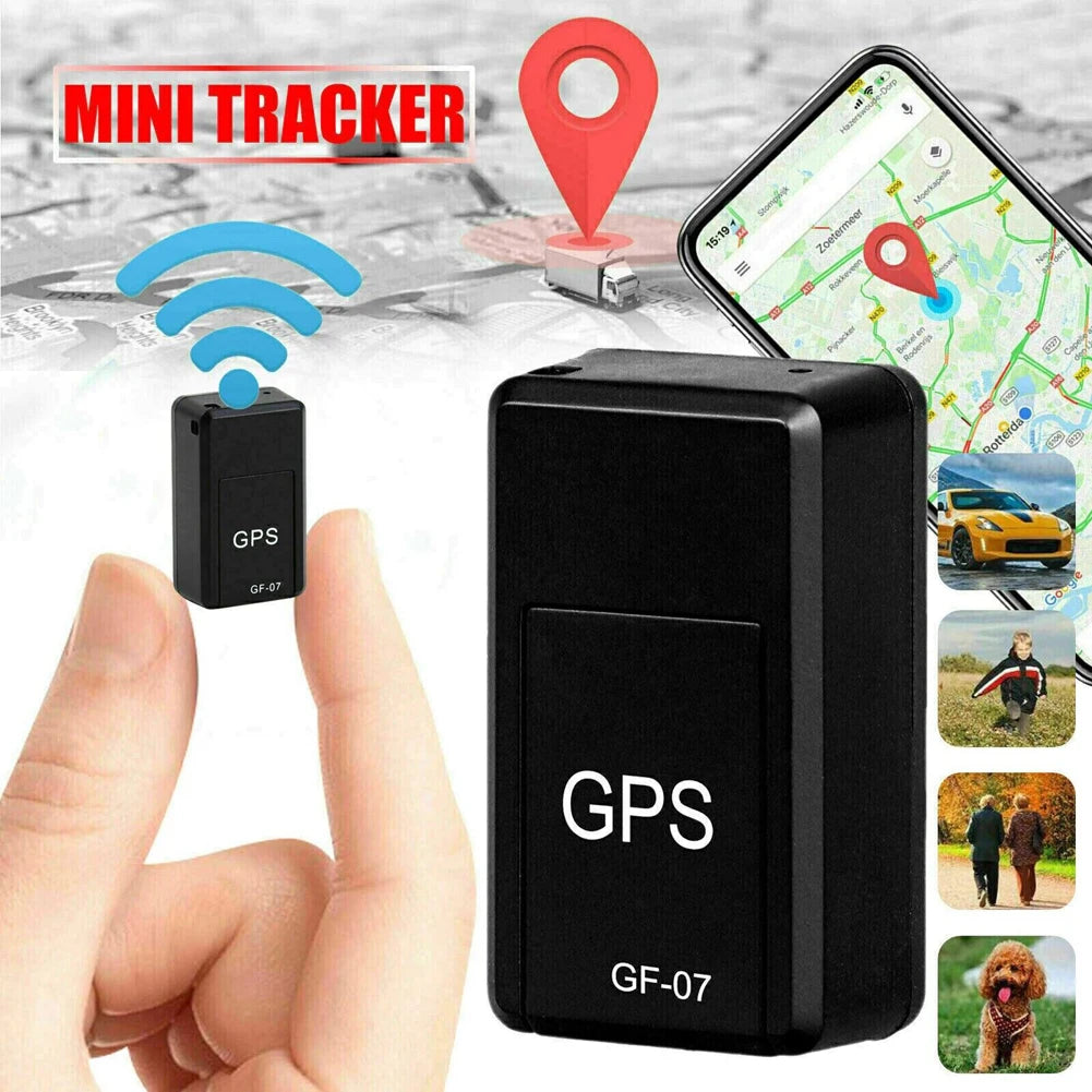 GF-07 Mini GPS Tracker Bilspårare Realtidsspårningsenhet Magnetfäste Stöldskydd SIM Meddelande Positioner Anti-lost Locator