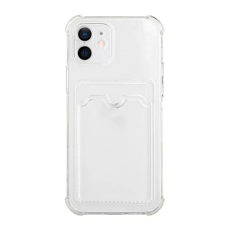 Card Bag Wallet Clear Phone Case For Xiaomi