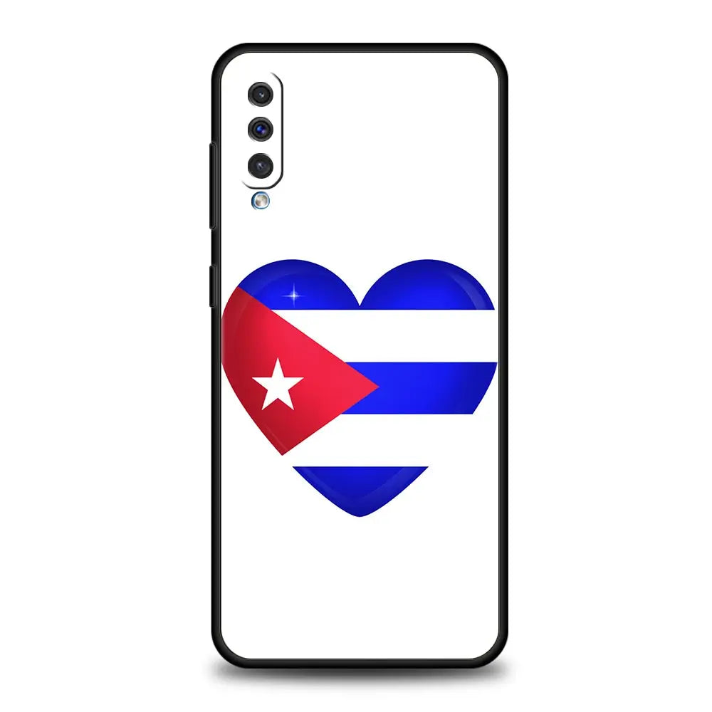 Cuba flag Art Case For Samsung A54 A34 A14 A52 A12 A50 A72 A20e A30 A02s A22 A32 5G A20s A70 A10s A40 A04 Silicone Phone Cover