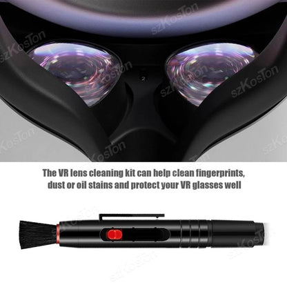 Universal VR Headset Cleaning Kit Anti-scratch Optical Lens Cleaning Pen Compatible with Meta Quest 3S Quest 2 /3 PSVR2 Pico 4