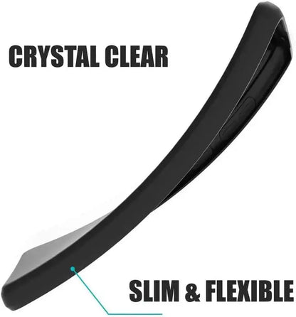 Black Slim Flexible Silicone Case For iPhone