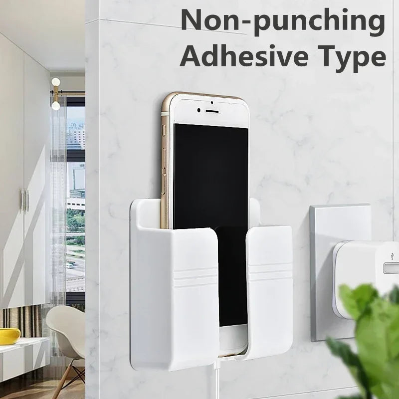 Wall mounted mobile phone holder adhesive mobile phone holder for bedrooms, living rooms, bathrooms, kitchens, and offices