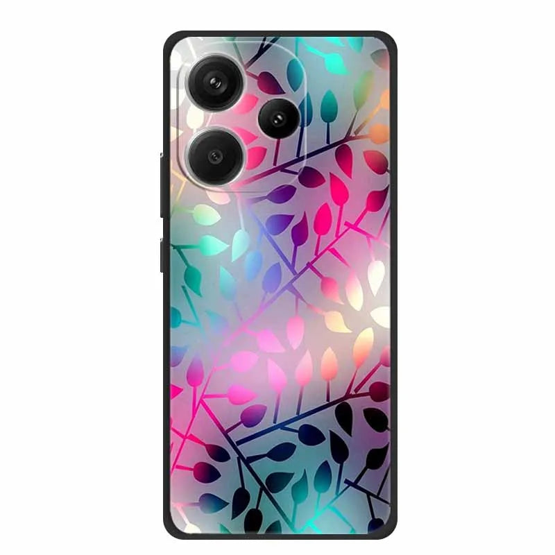 Animals Soft Silikon TPU bakstycke med Wolf Protective Bumper för Xiaomi POCO F6 5G – För POCO F6