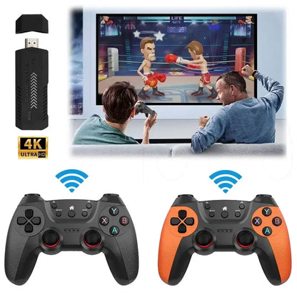 X2 Ultra Video Game Stick-konsol eller ENDAST 2,4G dubbel trådlös handkontroll 4K HD30000 Spel 128G Retrospel Julklapp