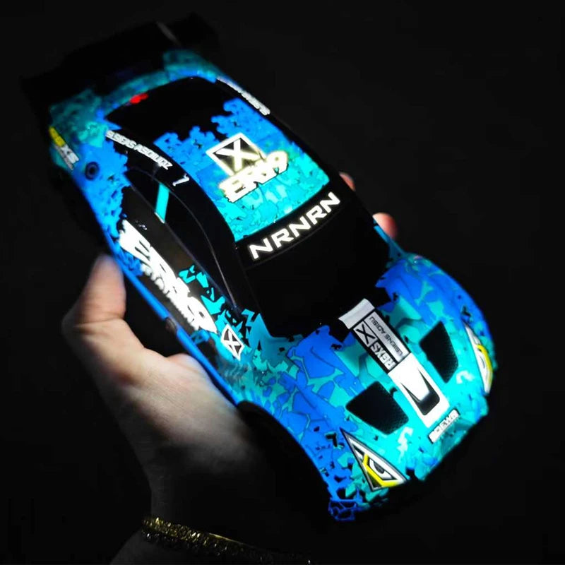 1:22 4WD RC Drift Car: utbytbara däck, LED-ljus