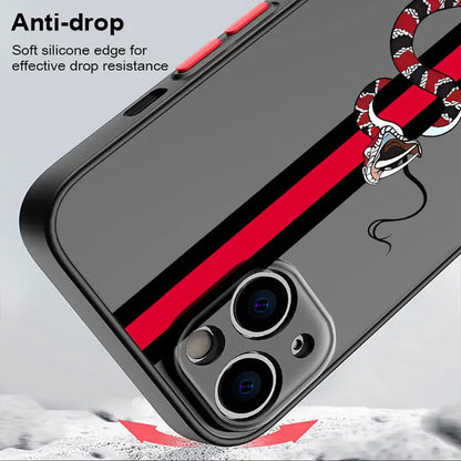 Classic Street Snake Line Phone Case for iPhone 15 16 Pro Max 14 Plus 12 13 11 Pro Max SE 7 8 14 Pro XR XS X 15Pro 12 Mini TPU