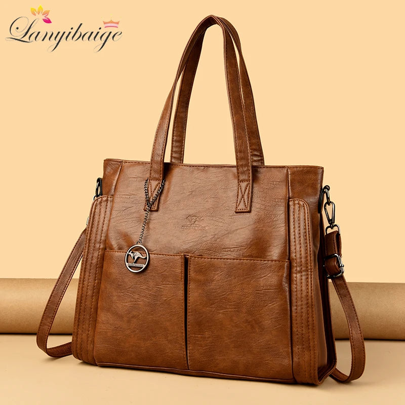 Genuine Soft Leather Bag: Luxury, Designer