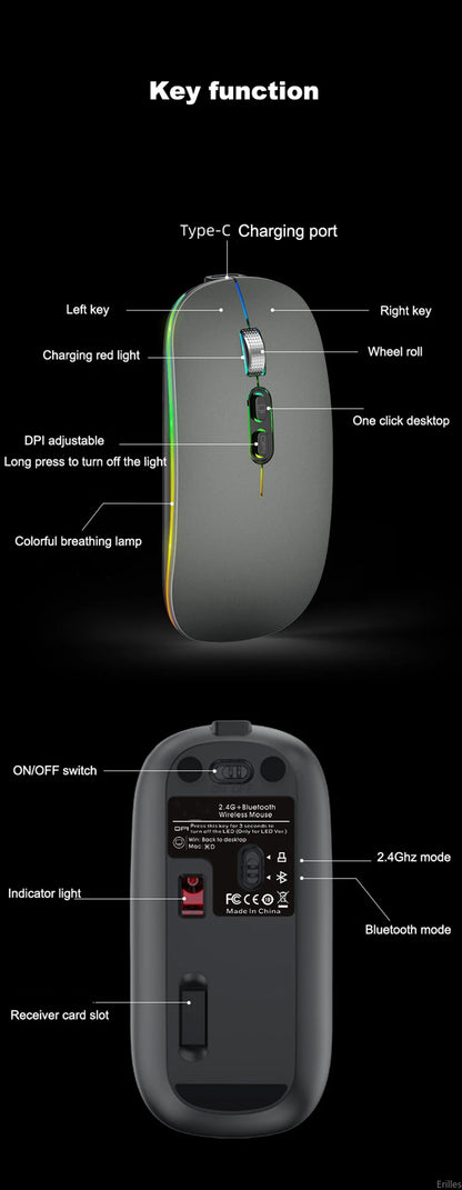 DuoFlex Mouse - Växla sömlöst mellan lägen för ultimat bekvämlighet