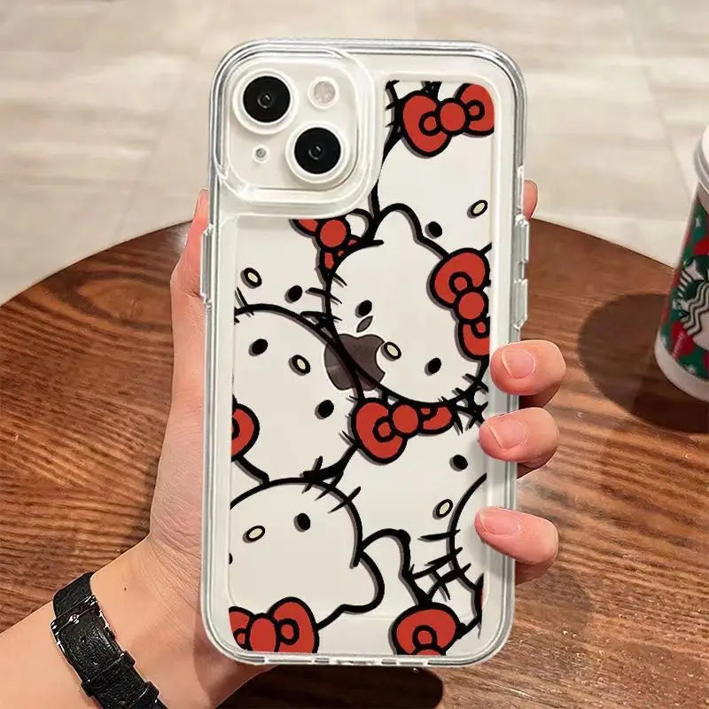 Kitty clear silicone phone case for Iphone