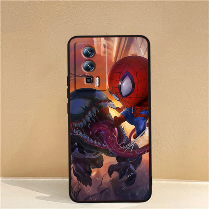 Marvel Avengers Spider-Man-fodral för Xiaomi: Svart TPU-telefonfodral