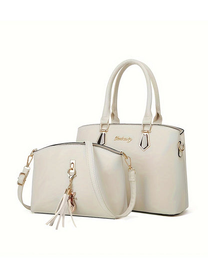 New Style Handbag – Simple Korean Women's Shoulder Bag, Messenger Bag, Versatile Tote, Ideal for Moms.