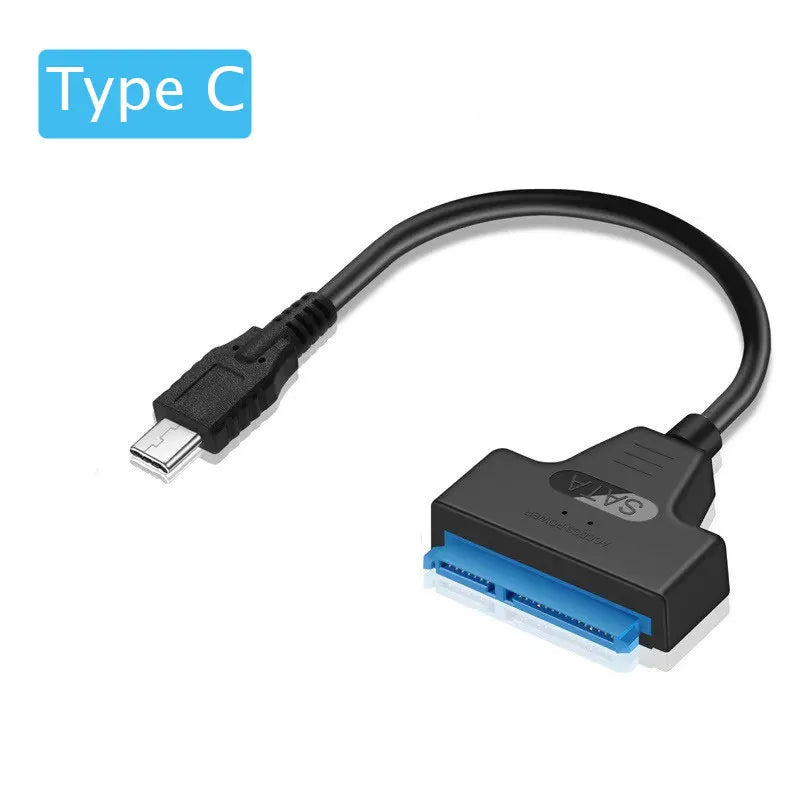 SATA to USB 3.0 / 2.0 Cable Up to 6 Gbps for 2.5 Inch External HDD SSD Hard Drive SATA 3 22 Pin Adapter USB 3.0 to Sata III Cord