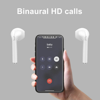 I7tws Wireless Binaural Bluetooth Headset 5.0 Stereo Scrub in Ear Earplugs Portability Sports Audio I7 Mini Bluetooth Earphones