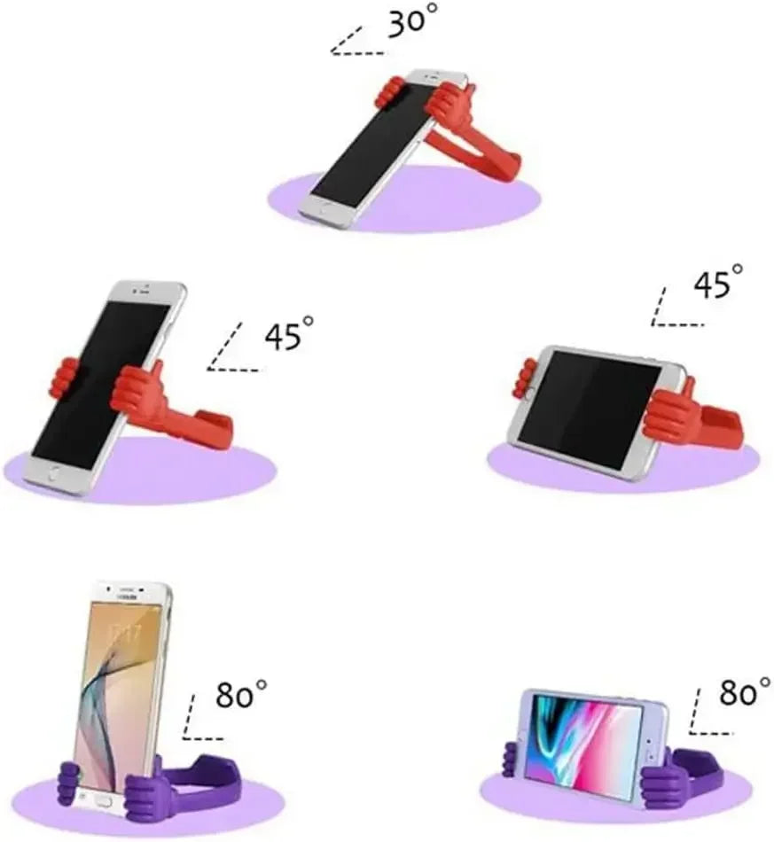 Bärbar tummen upp Hållare för mobiltelefonställ Lazy Desk Universal Flexibel Tablett Smartphone Stand Hållare för iPhone Samsung Xiaomi