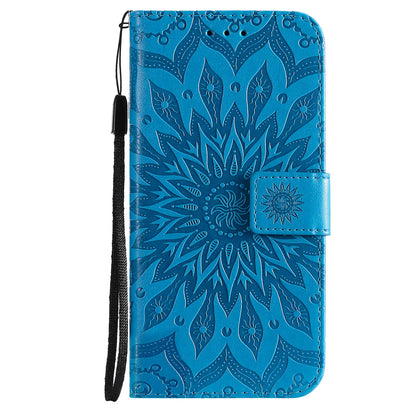 Blue Leather Phone Book Cover Flower Honor