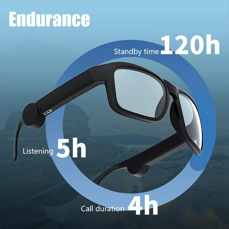 Original Bluetooth Glasses Sports Driving Bluetooth Sunglasses Wireless Bluetooth Headset Ear Hook Earbuds Wireless Headphones