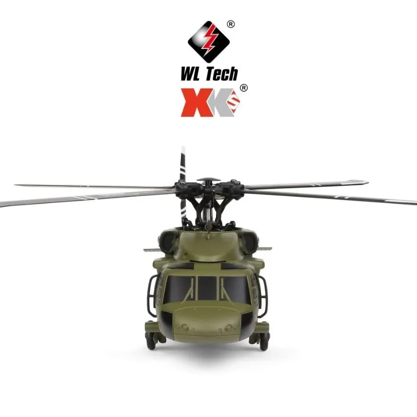 Weili's new K170 Black Hawk UH60L remote-controlled helicopter with four channels and four propellers brushless aircraft