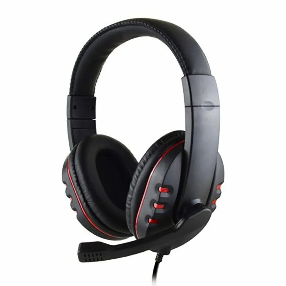 Hörlurar 3,5 mm trådanslutna Gaming Headset Hörlurar Musik för PS4 Play Station 4 Game PC Chat Dator med mikrofon