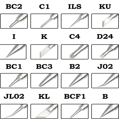 T12-seriens spets för lödkolv Ersättningsspetsar Värmare Lödhuvud Weller Elektrisk svetsutrustning Verktyg Sting Tin Cautin