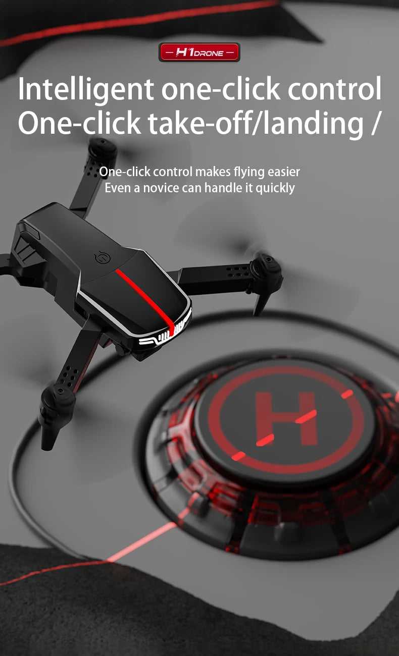 MHD H1 Drone Mini Folding Professionell Drönare med 4k kamera Dron Drone 8k Professionell RC Dual Camera Drone RC Quadrocopter Leksaker