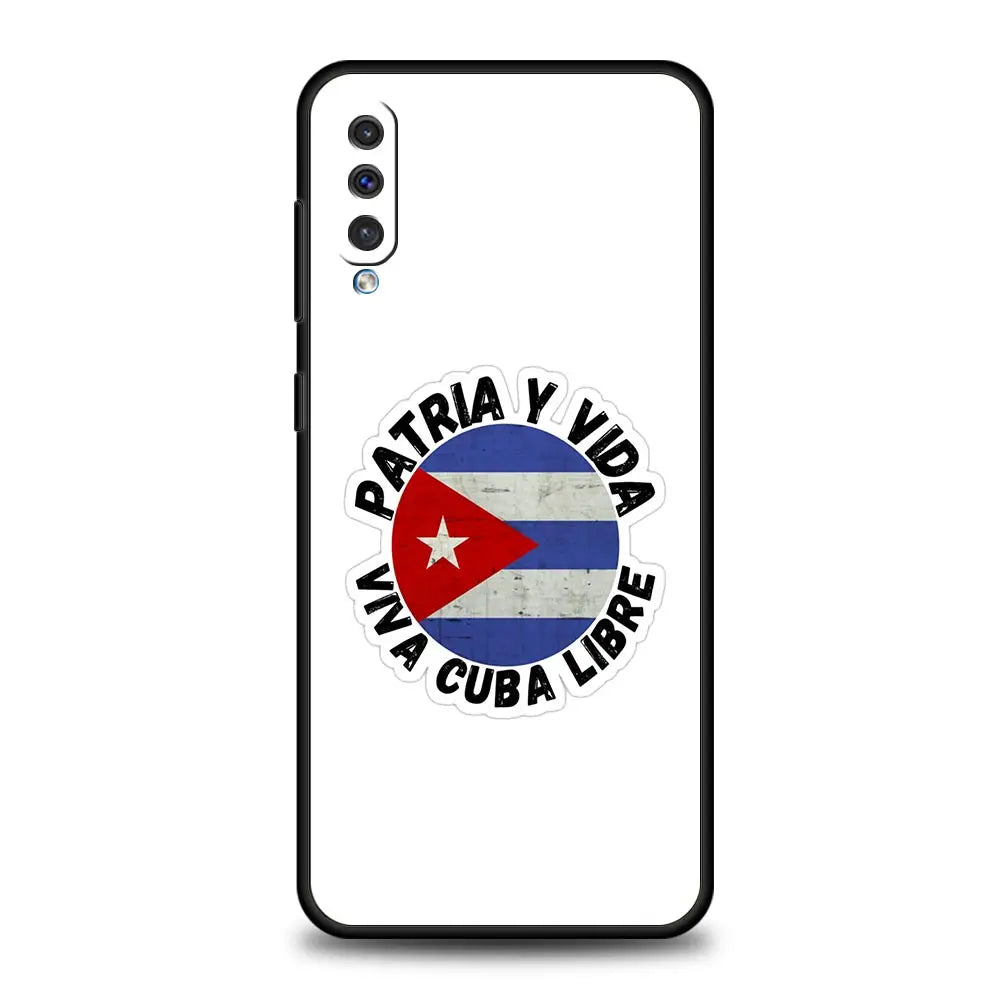 Cuba flag Art Case For Samsung A54 A34 A14 A52 A12 A50 A72 A20e A30 A02s A22 A32 5G A20s A70 A10s A40 A04 Silicone Phone Cover