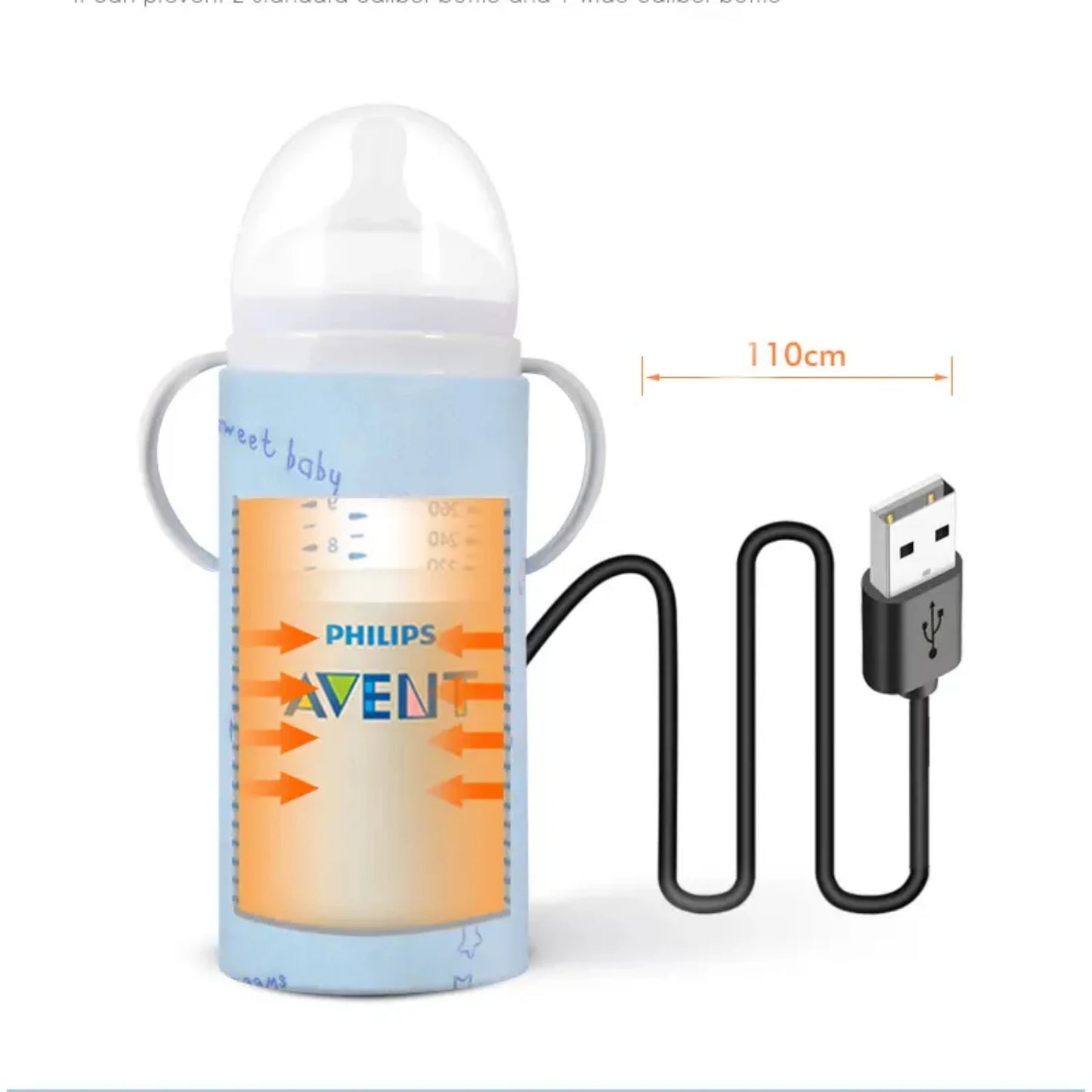 Portable USB Baby Bottle Heater – Convenient Insulated Design to Keep Milk and Water Warm for Nursing