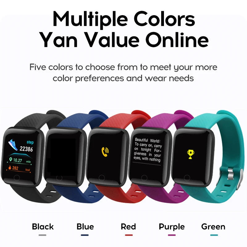 Smart Watches Fashion Sports Bracelet Multi-function USB Plug-in Charging Watches Women Fitness Men Smartwatch For Xiaomi Huawei