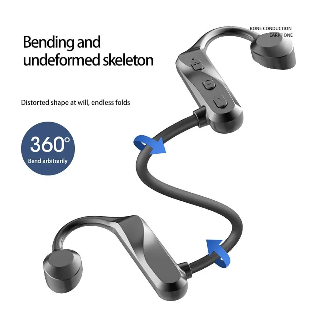 Benledning Bluetooth-headset Öronmonterat Vattentätt True Wireless Air Conduction Trådlöst sportheadset