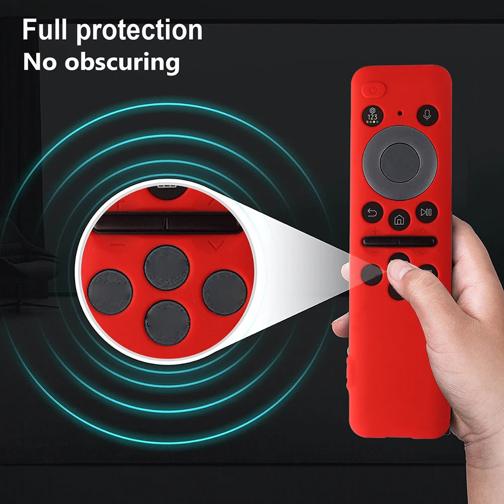 Remote Control Protective Cover For Samsung 8K Neo QLED HDR Smart TV Shockproof Silicone Sleeve Waterproof Remote Control Covers