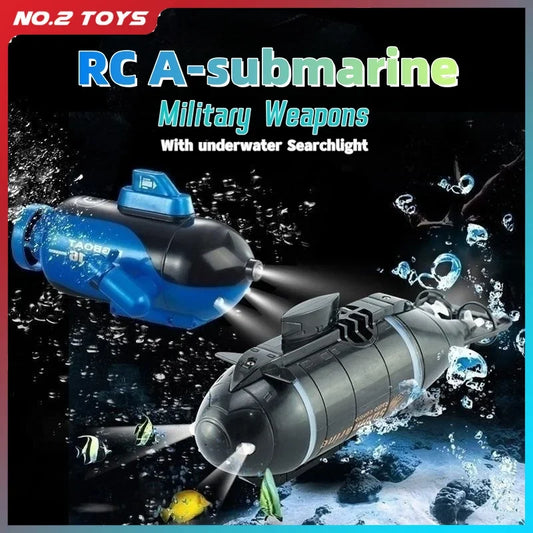 Remote Control Submarine LED Lights Electric Water Boat RC Ship Simulation Submarine Underwater Model Boys Toy Children's Gift