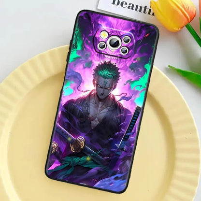 Anime Art Ones Pieces Case For Xiaomi: Black TPU Phone Case