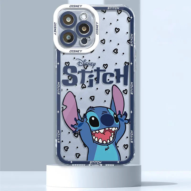 Disney Cute Stitch Cover Case för Samsung Galaxy A53 A73 A21s A52 A54 A32 A11 A33 A12 A13 A14 A34 A72 A24 A23 A42 A22