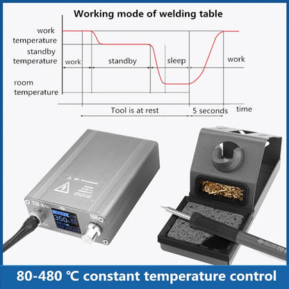 OSS T12-X PLUS Soldering Station Electronic Soldering Iron With T12 Tips For PCB Repair Mobile Phone Board Welding Repair Tools