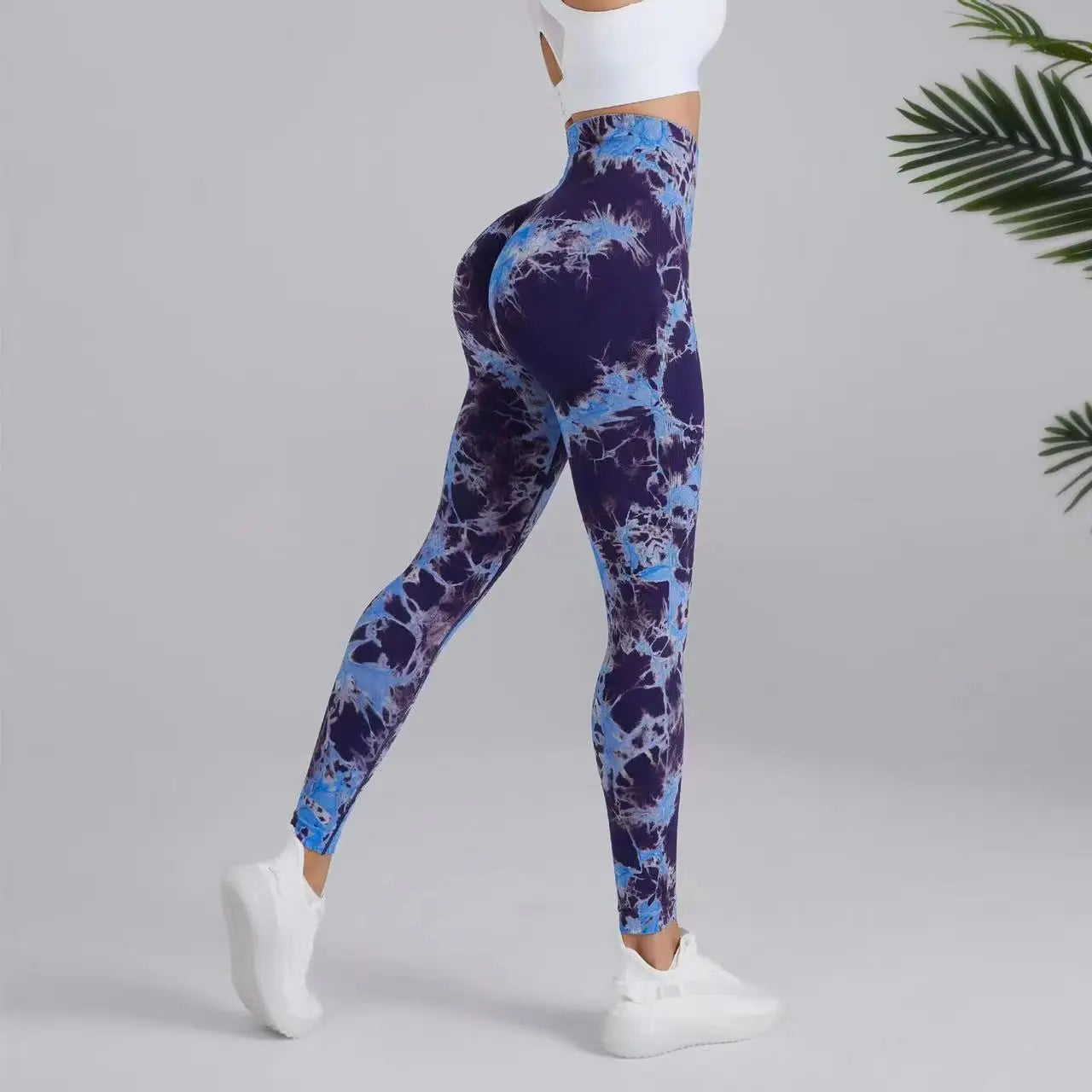 Women's High Waist Tie-Dye Yoga Leggings in 26 Colors