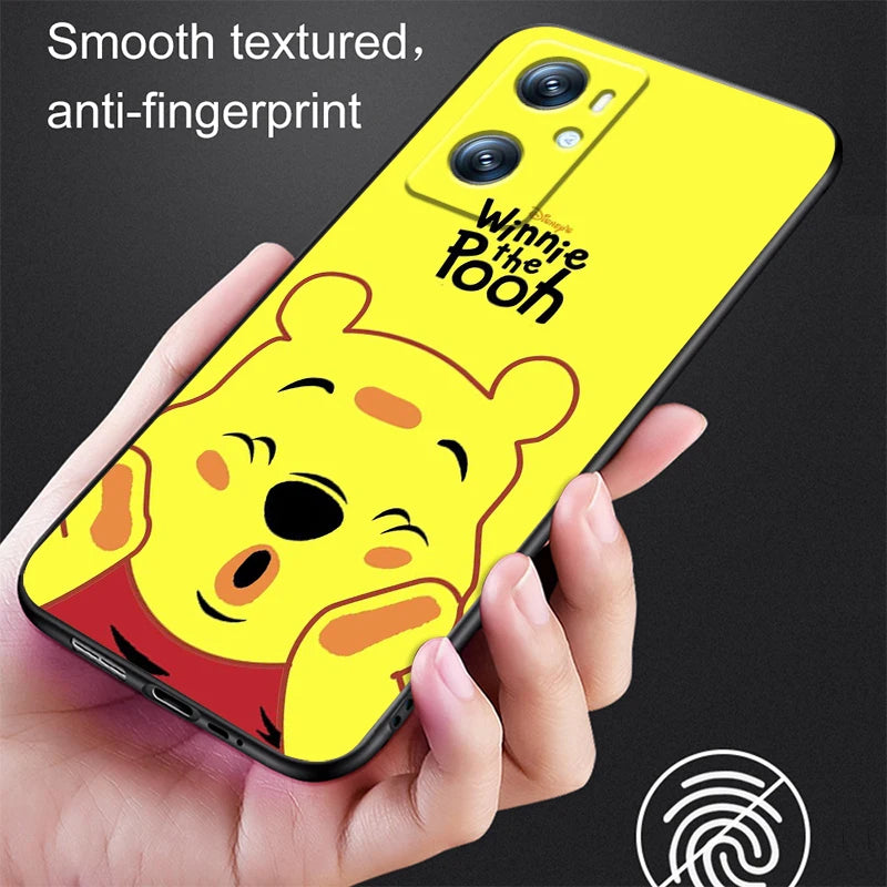 Disney Nalle Puh Fodral För OPPO: Svart TPU telefonfodral