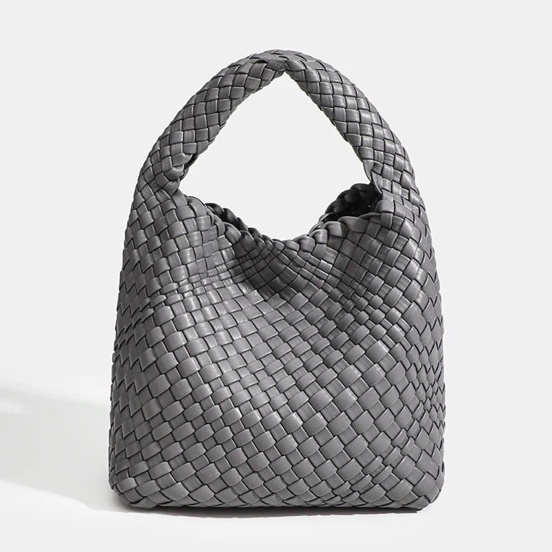 Luxury Woven Bag: Designer, Soft PU