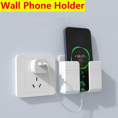 Wall mounted mobile phone holder adhesive mobile phone holder for bedrooms, living rooms, bathrooms, kitchens, and offices