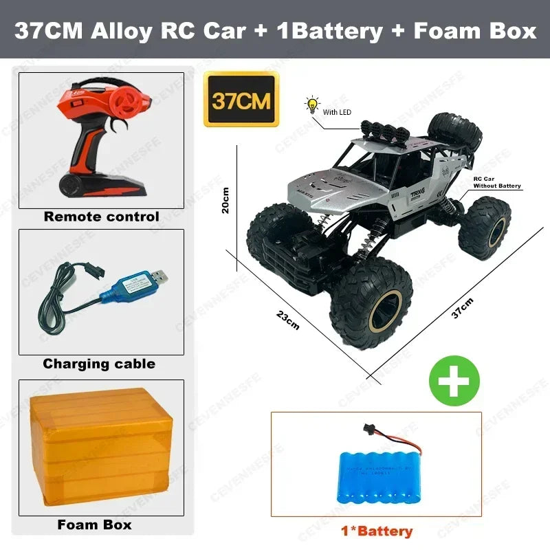 Nya 4WD RC-bilar terrängfjärrkontroll Buggy Truck Racing Drift med LED-ljus RTR-fordon för barnleksakspresenter