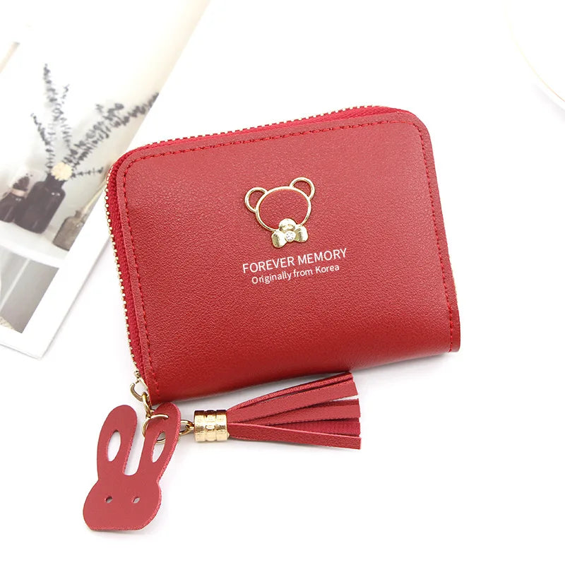 2024 Short Women Wallets – Mini Cute Coin Pocket Card Holder, Female Purse, New Fashion Kpop Small Wallet for Girls.