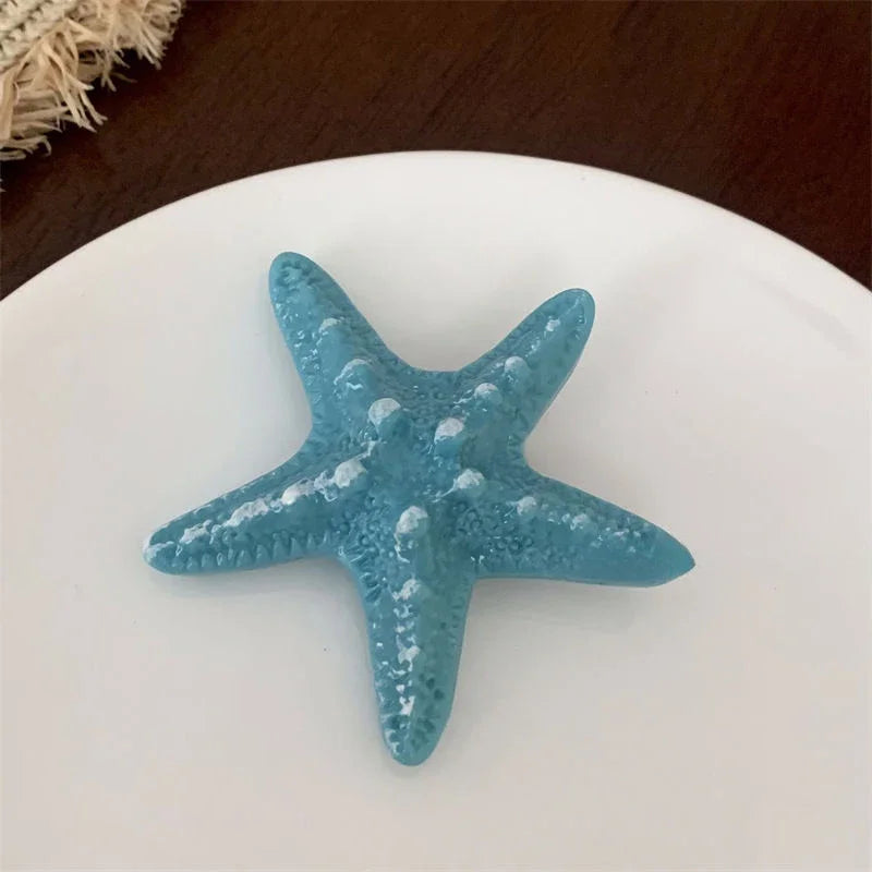 Flexible Shell Starfish Phone Stand with Finger Holder and Strong Adhesive Base