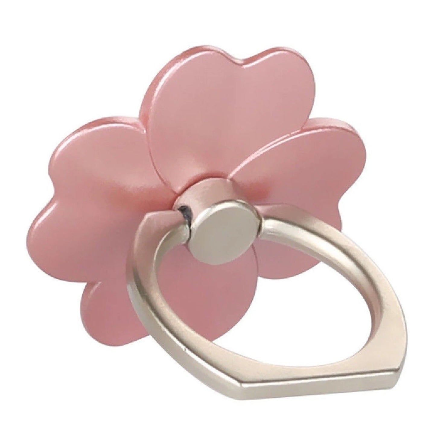 Four Leaf Clover Phone Finger Ring Holder for IPhone Samsung Metal Grip 360° Rotation Desktop Mobile Phone Stand Mount Bracket