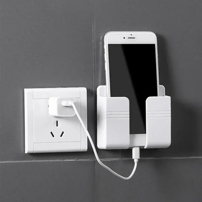 Wall mounted mobile phone holder adhesive mobile phone holder for bedrooms, living rooms, bathrooms, kitchens, and offices