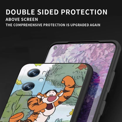 Disney Nalle Puh Fodral För OPPO: Svart TPU telefonfodral