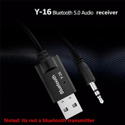 Bluetooth 5.0 Audio Receiver Car Kit 3.5MM 3.5 Jack AUX Auto Stereo Music USB Dongle Trådlös adapter för bilhögtalarförstärkare