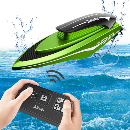 Mini RC Boats High Speed Racing Ship Remote Control  Speedboat Children Gift Outdoor Games Water Toys for Boys Childern Gift