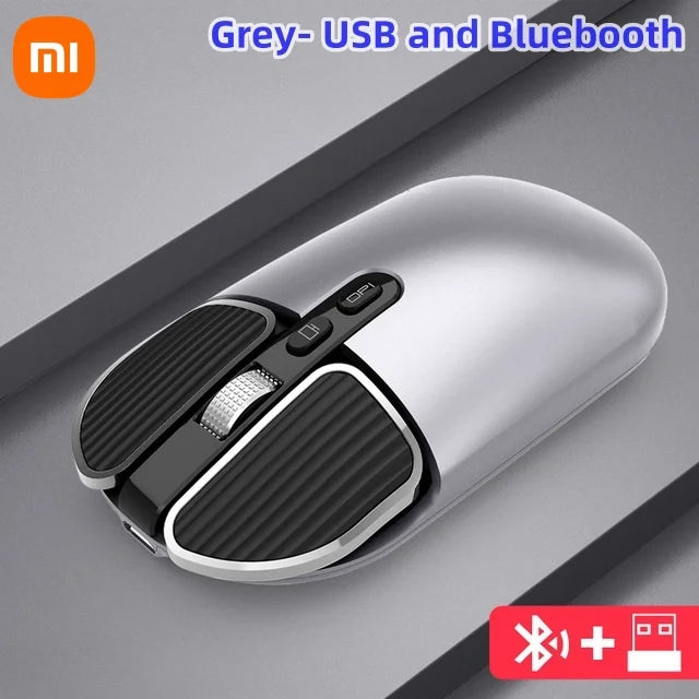 Xiaomi Mouse 2.4GHZ Trådlös Bluetooth Dual Mode Datormus Mute Charge Datorkontor Ultratunn modespelmus Ny