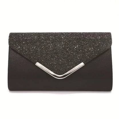 Glitter Bling Envelope Clutch – Elegant fest- och bröllopsväska för kvinnor.