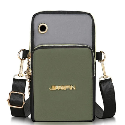 New Mobile Phone Crossbody Bags for Women – Fashion Female Shoulder Bag, Cell Phone Pouch with Headphone Plug, Large Capacity Wallet.