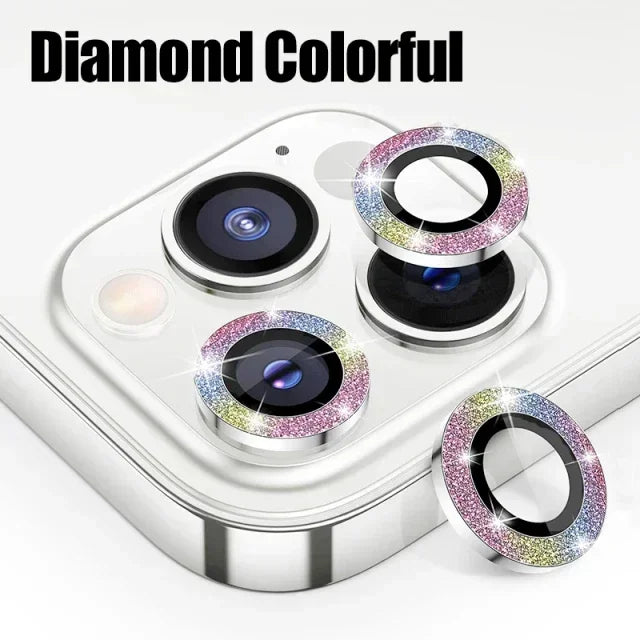 3Pcs Metal Lens Protector Glass For iPhone 14 Pro Max Back Camera Lens Protection Film For iPhone 13 Mini 14 15 Plus